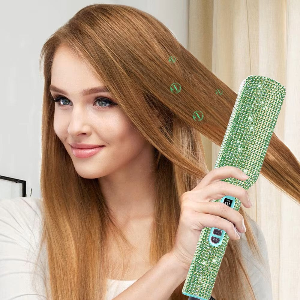 Professioneller Haarglätter - RHINERSTONE™ - Grün