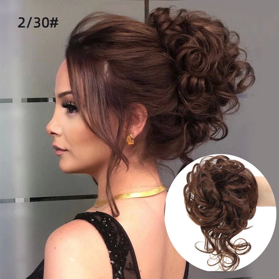 Rebe Human Hair Bun Updo Style