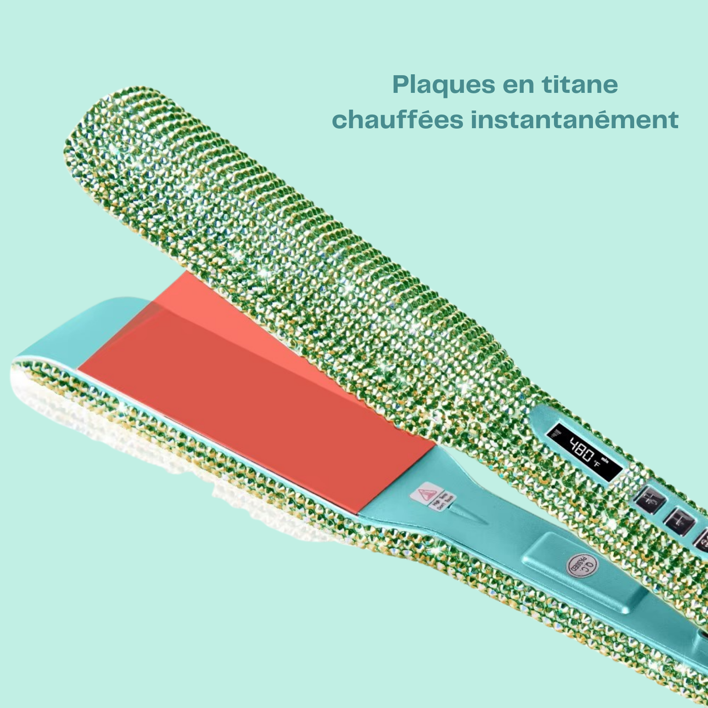 Professional Hair Straightener - RHINERSTONE™ - Green