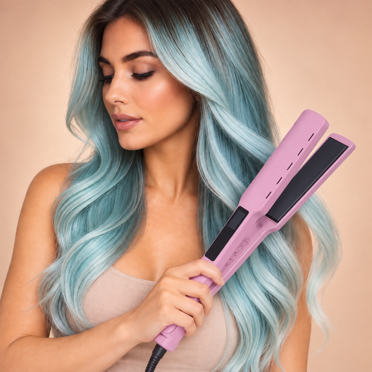 Fer à Lisser - HairStraightenerCurler™ - Rose