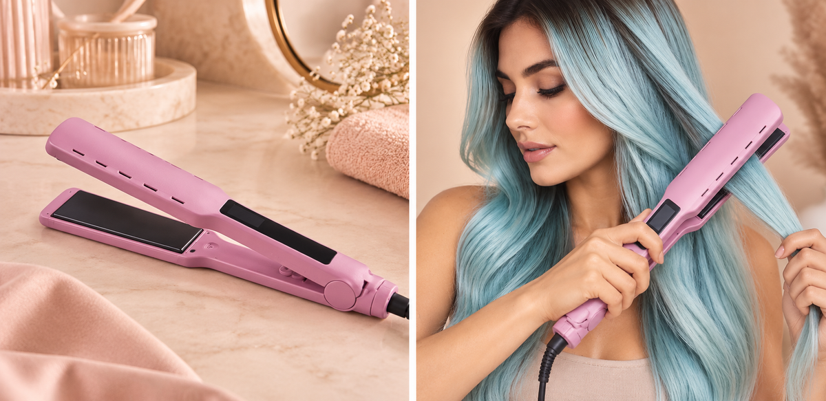 Fer à Lisser - HairStraightenerCurler™ - Rose