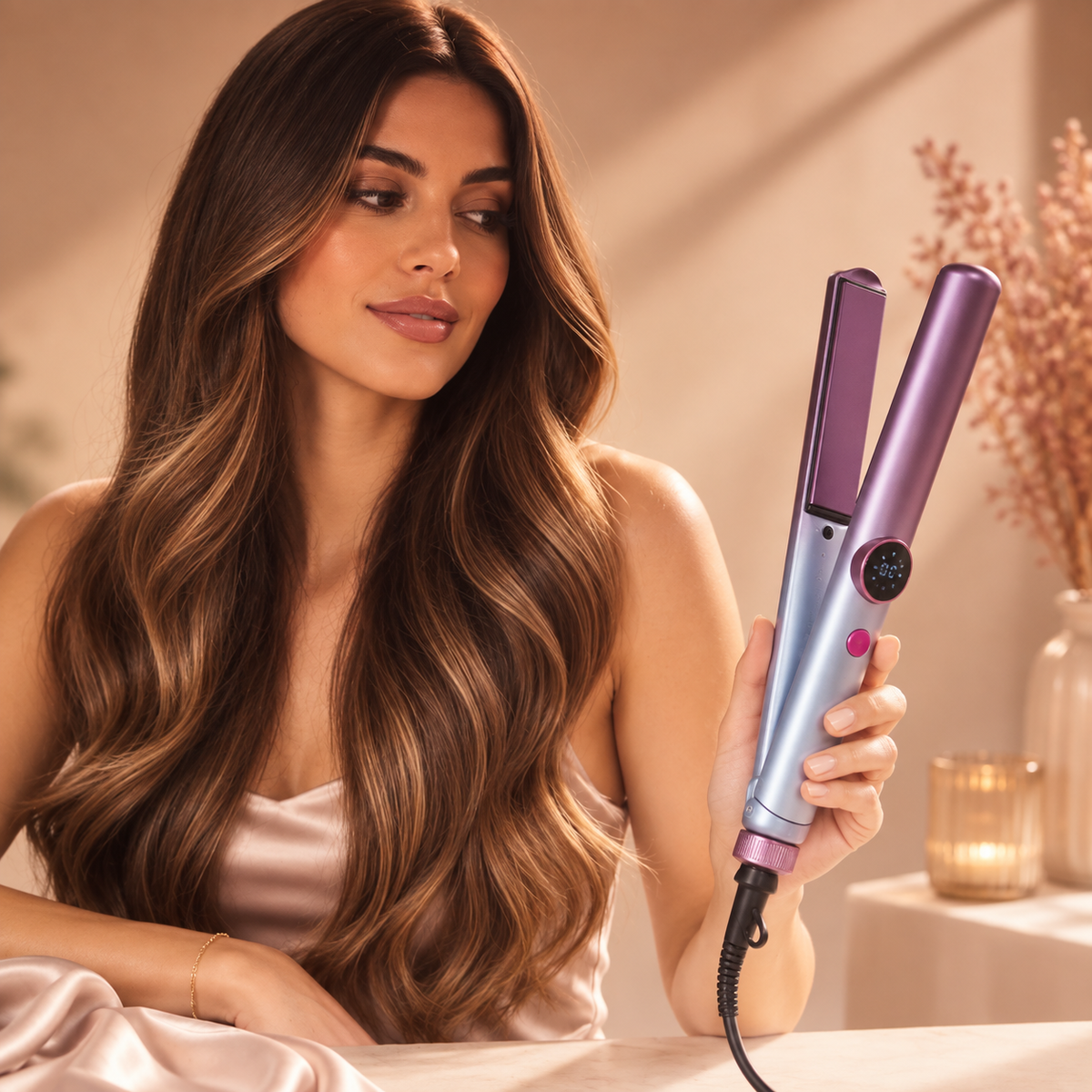 Fer à Lisser - HairSleek™ - Mauve
