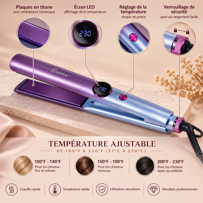 Fer à Lisser - HairSleek™ - Mauve