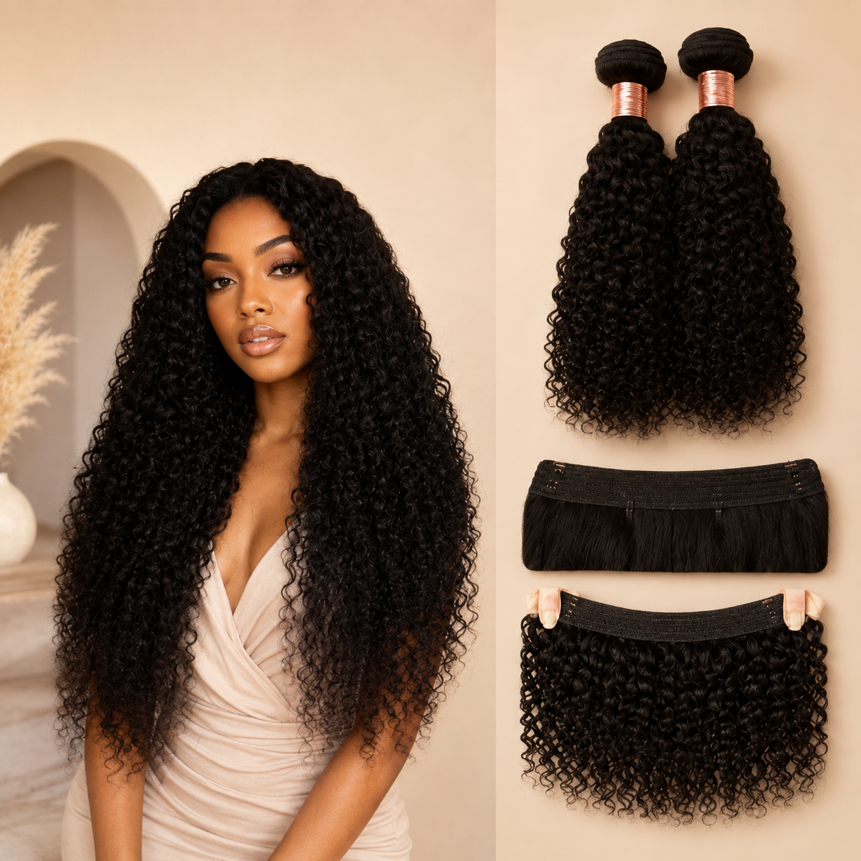 Extensions Cheveux Ondulés et Bouclés Remy