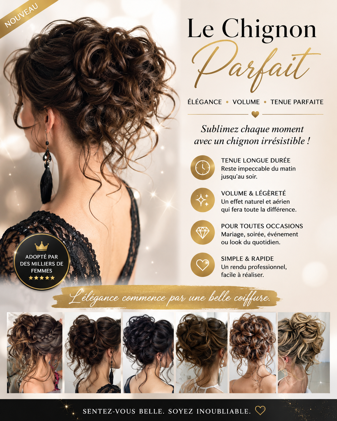 Chignon Cheveux Naturels