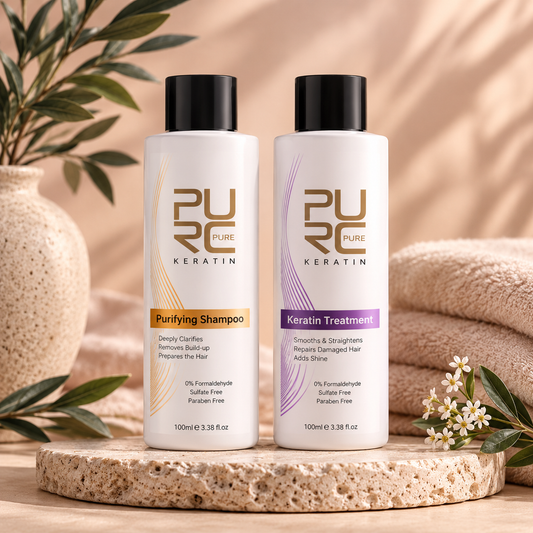 Duo Shampoing & Traitement Lissant à la Kératine PURC