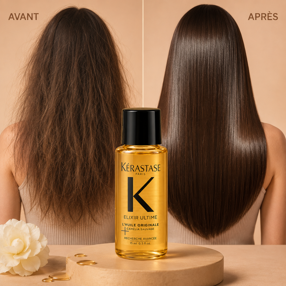 Huile Elixir Ultime Kérastase - Brillance Éclatante & Nutrition