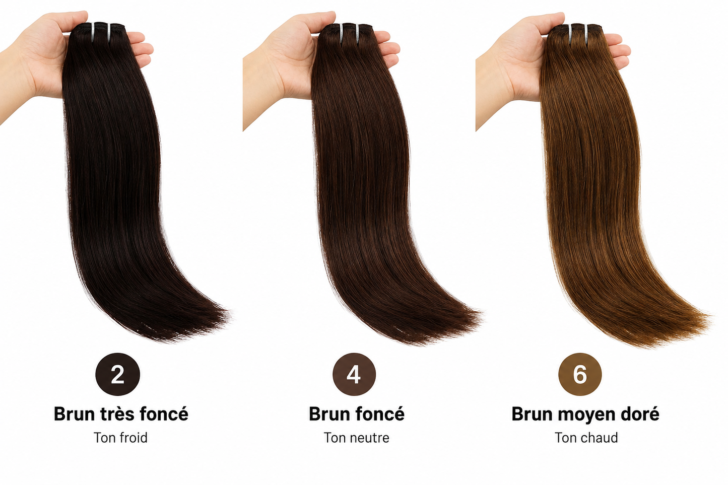 Extensions cheveux humains premium-SOFY