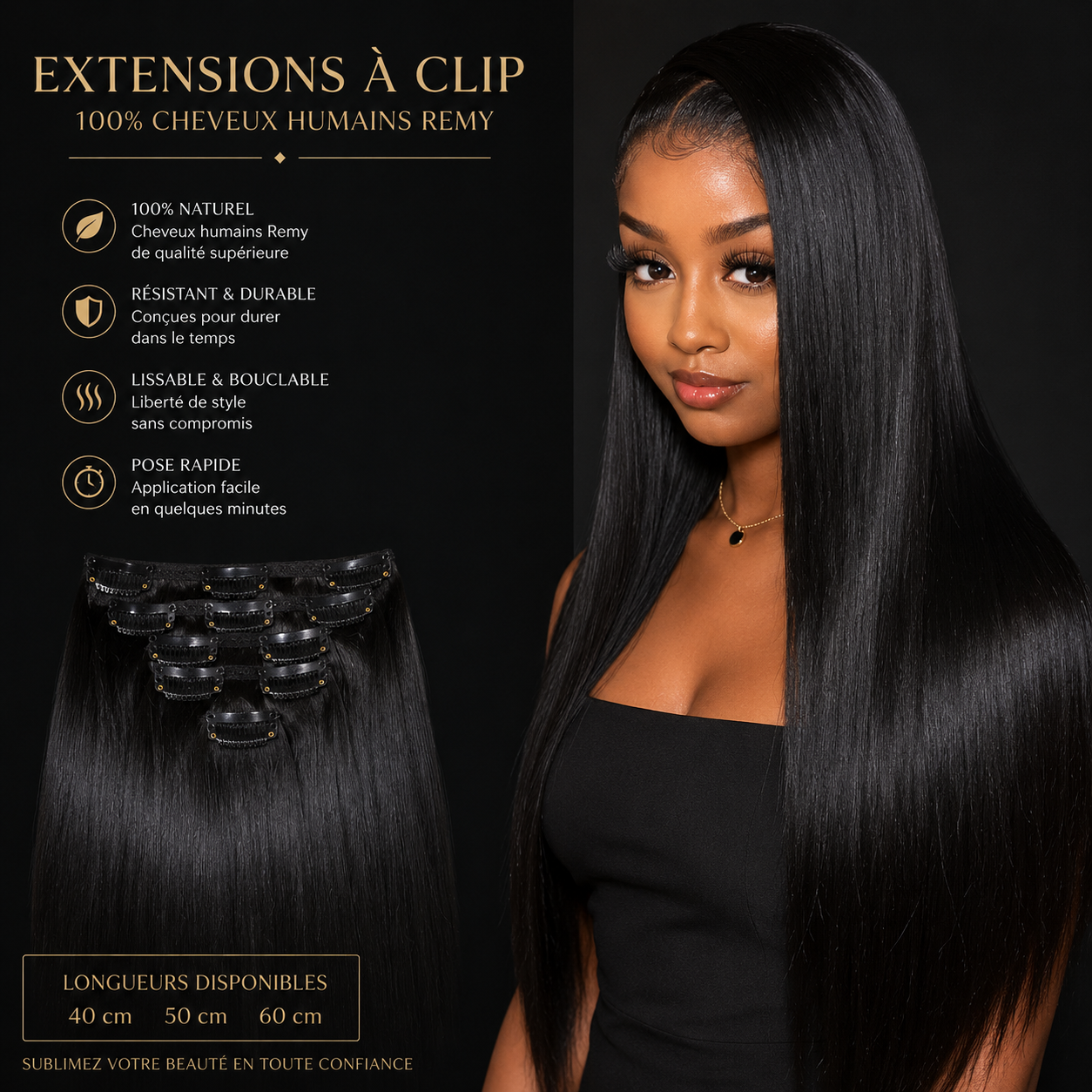 Extensions cheveux humains/ SOPHY