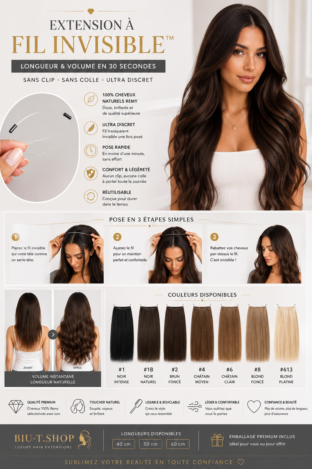 Extensions cheveux humains/ NANCY