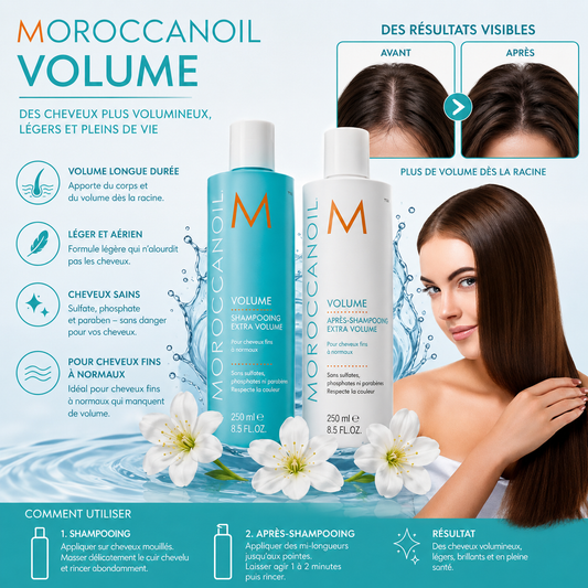 Moroccanoil shampoing et revitalisant