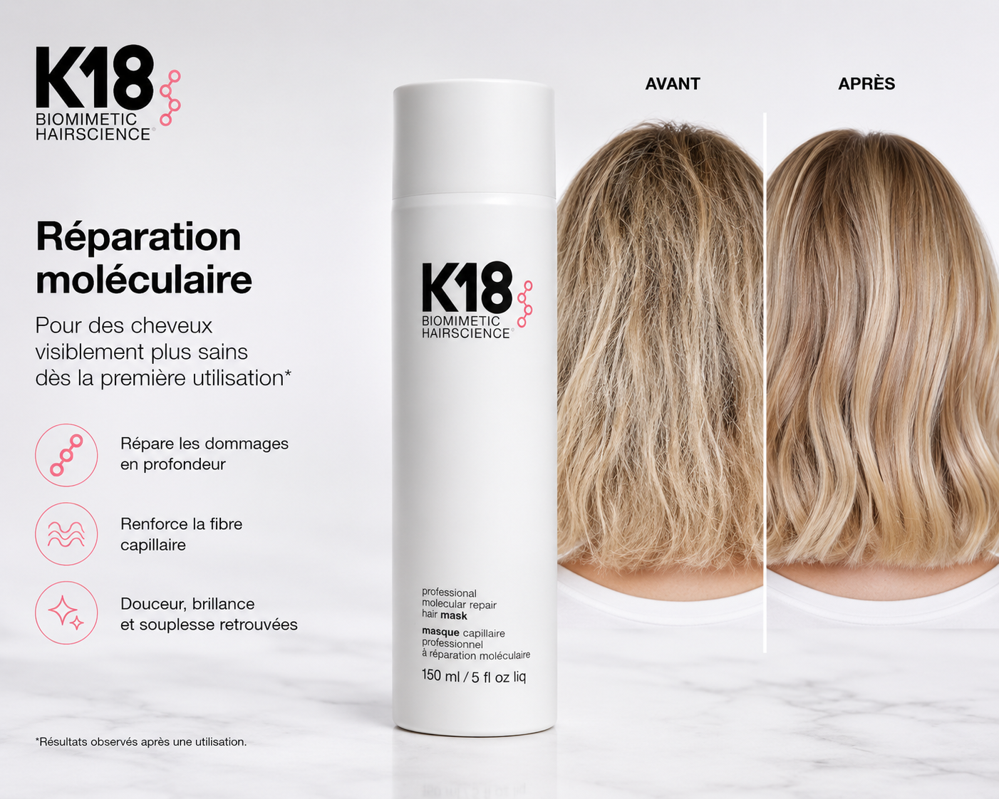 Masque Réparateur Moléculaire K18