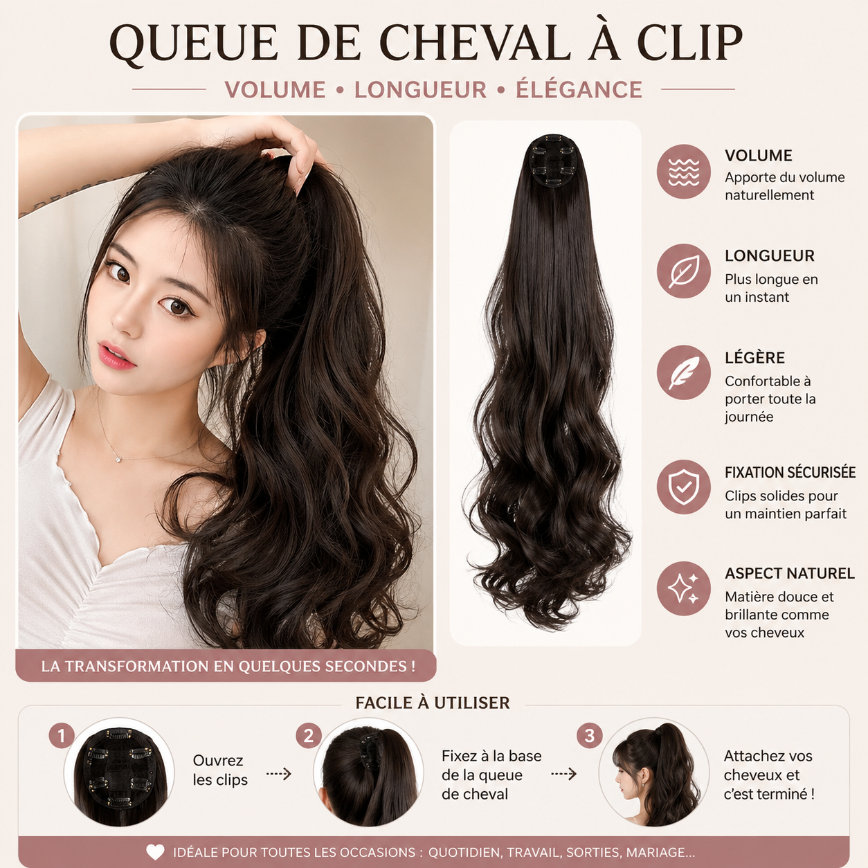 Extension cheveux/ STÉPHANY