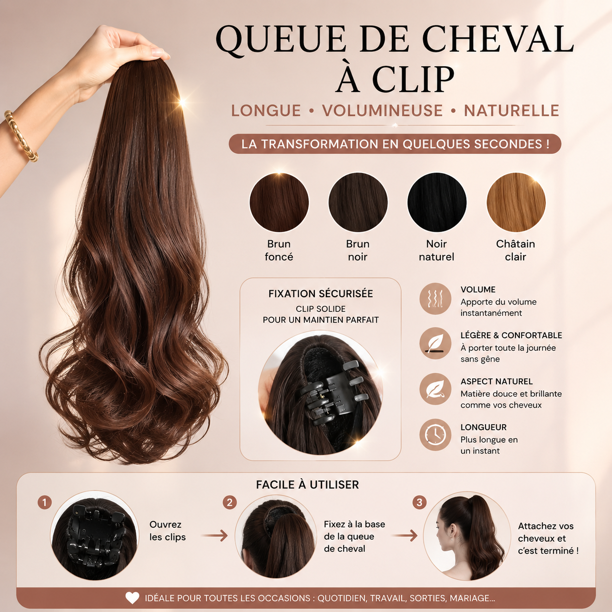Extension cheveux/ STÉPHANY