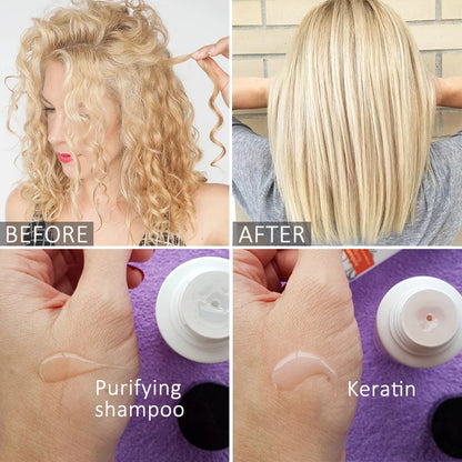 Duo Shampoing & Traitement Lissant à la Kératine PURC
