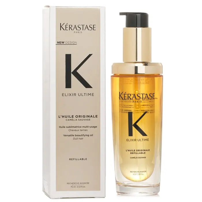 Kérastase Elixir Ultime – L’Huile Originale 75 ml + Recharge 75 ml