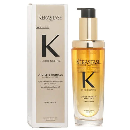 Kérastase Elixir Ultime – L’Huile Originale 75 ml + Recharge 75 ml