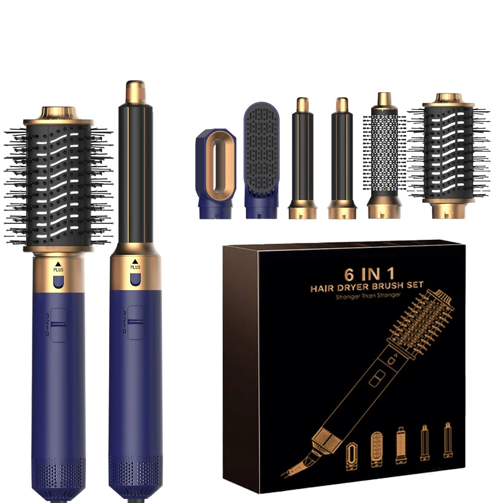 Brosse sèche-cheveux 6 en 1 | Multifonction