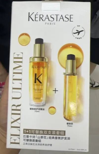 Kérastase Elixir Ultime – L’Huile Originale 75 ml + Recharge 75 ml