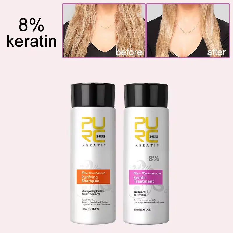 Duo Shampoing & Traitement Lissant à la Kératine PURC