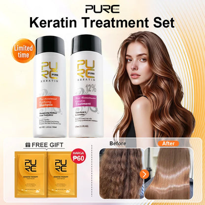 Duo Shampoing & Traitement Lissant à la Kératine PURC