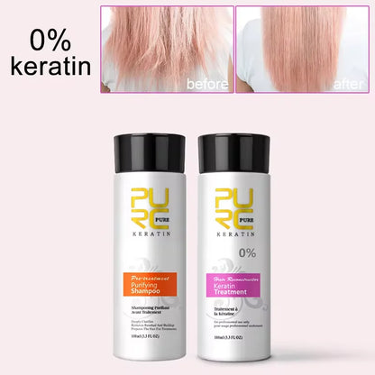 Duo Shampoing & Traitement Lissant à la Kératine PURC