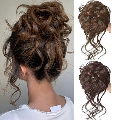 Clem Human Hair Bun Updo Style