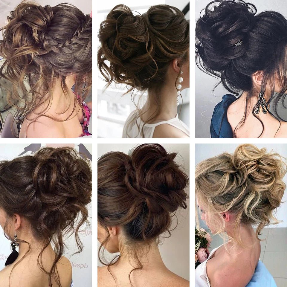 Rebe Human Hair Bun Updo Style
