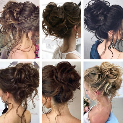 Rebe Human Hair Bun Updo Style