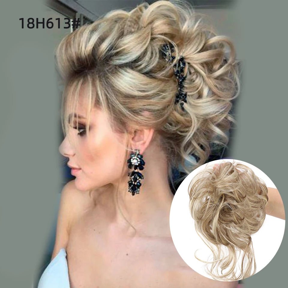 Rebe Human Hair Bun Updo Style