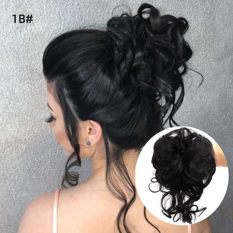 Rebe Human Hair Bun Updo Style