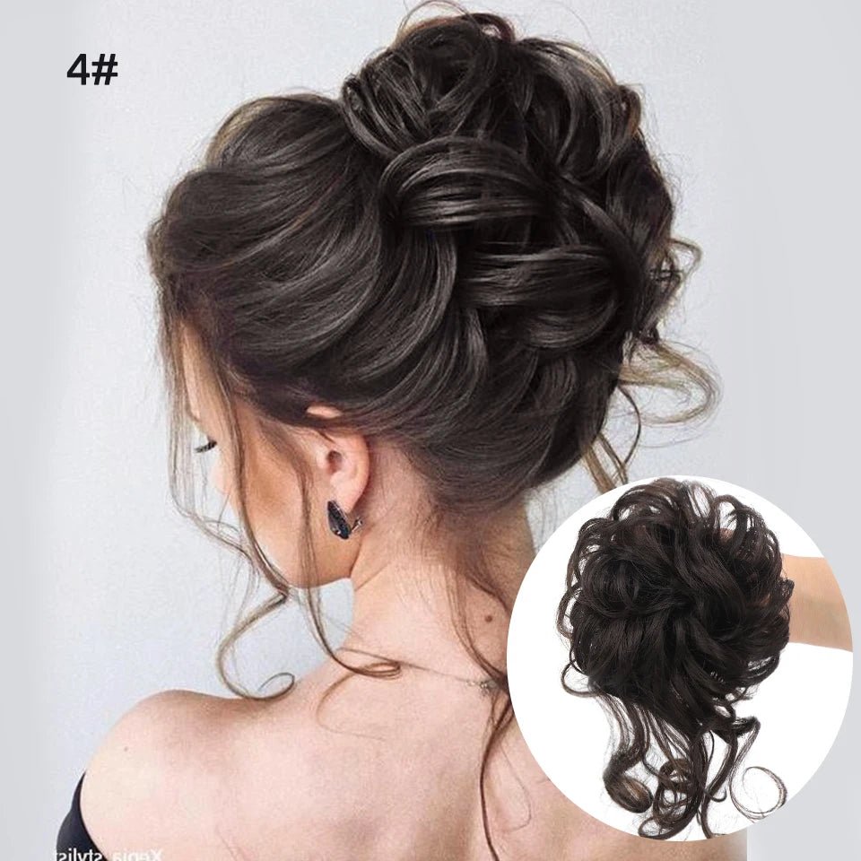 Rebe Human Hair Bun Updo Style