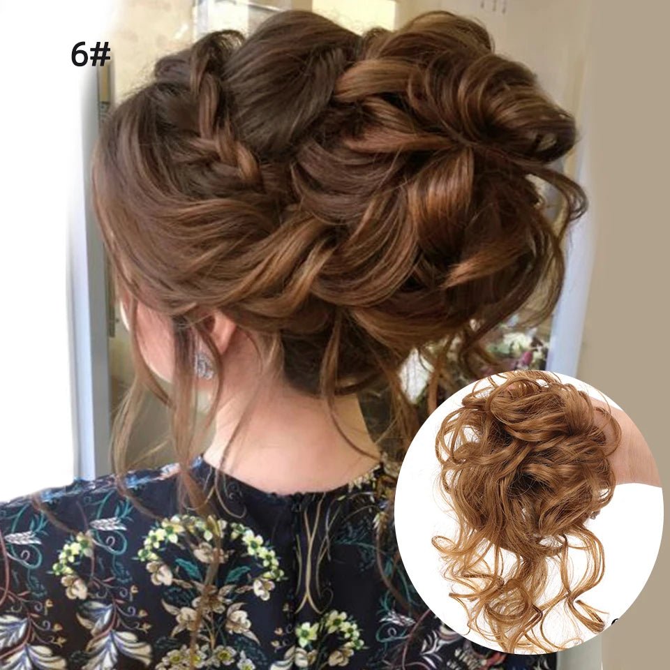 Rebe Human Hair Bun Updo Style