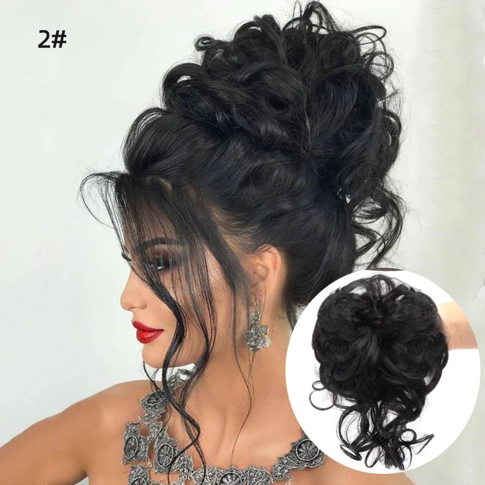 Rebe Human Hair Bun Updo Style