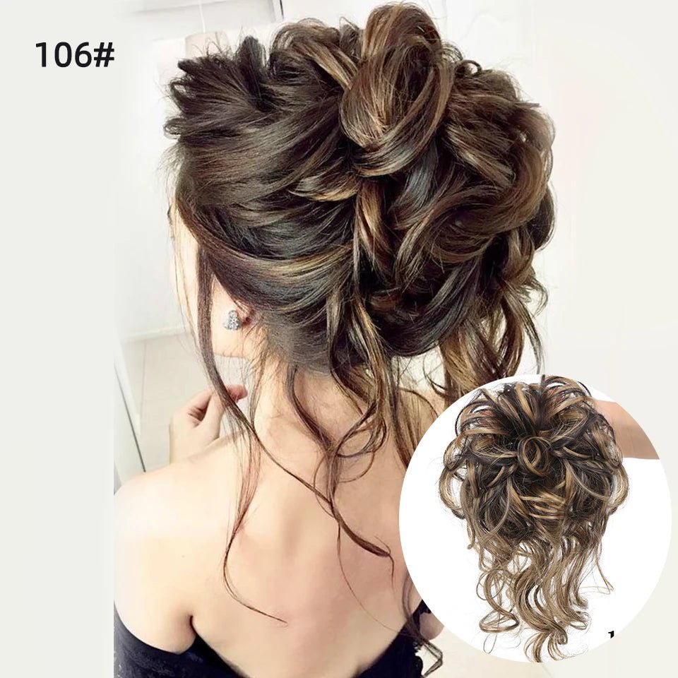 Rebe Human Hair Bun Updo Style