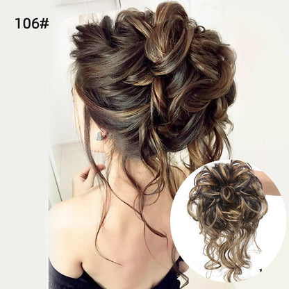 Rebe Human Hair Bun Updo Style