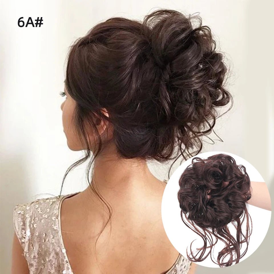 Rebe Human Hair Bun Updo Style
