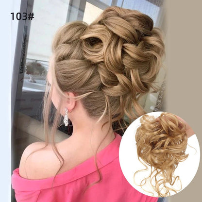 Rebe Human Hair Bun Updo Style
