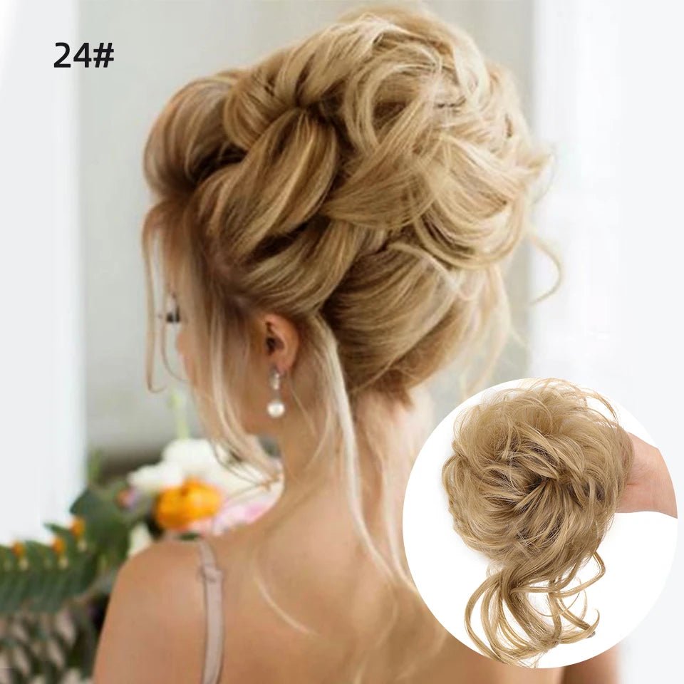Rebe Human Hair Bun Updo Style