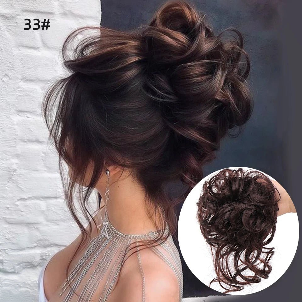 Rebe Human Hair Bun Updo Style