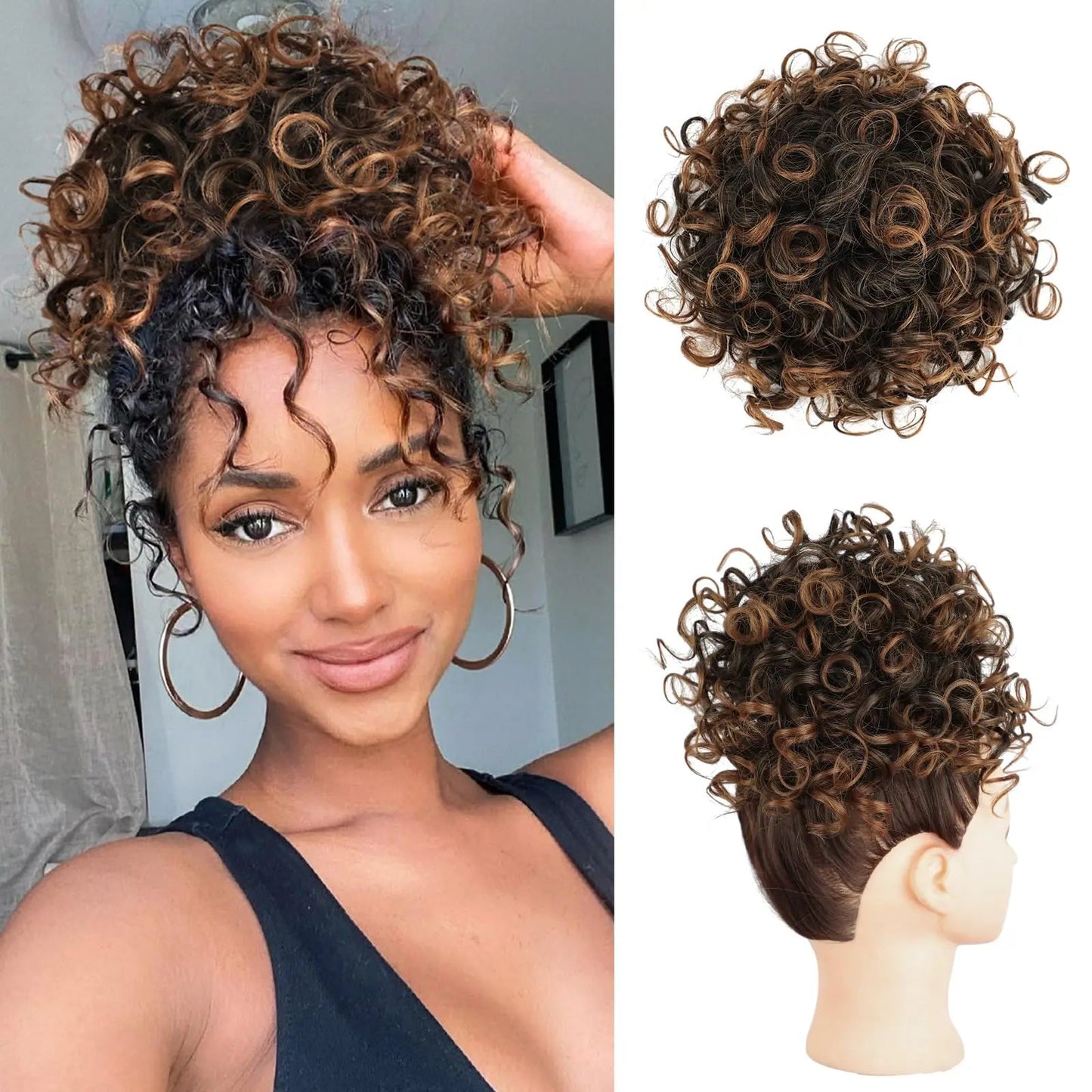 Selena Synthetic Hair Bun