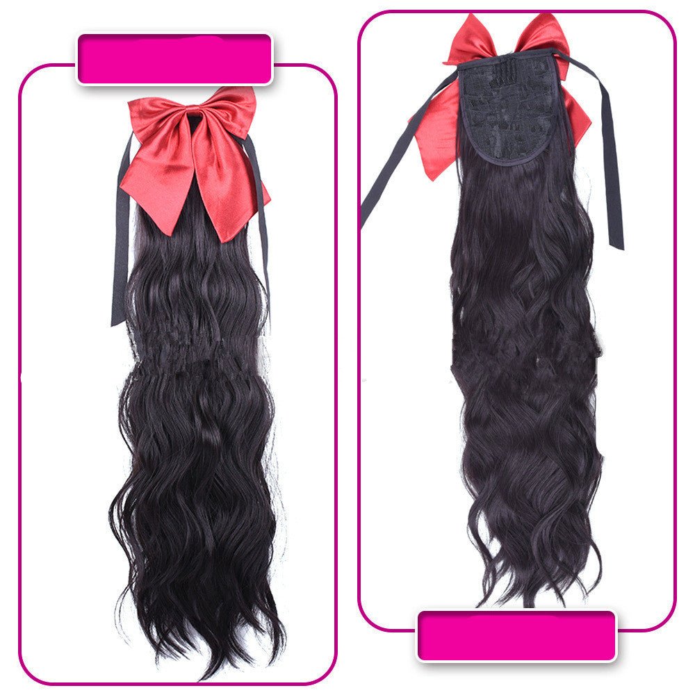 Extension cheveux queue de cheval 55cm/BOUCLE ROUGE - BIU - T