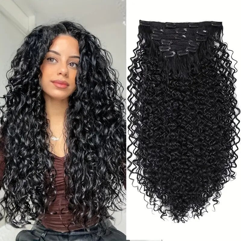 Extensions Cheveux Frisées 65cm à Clips/REGGAE - BIU - T