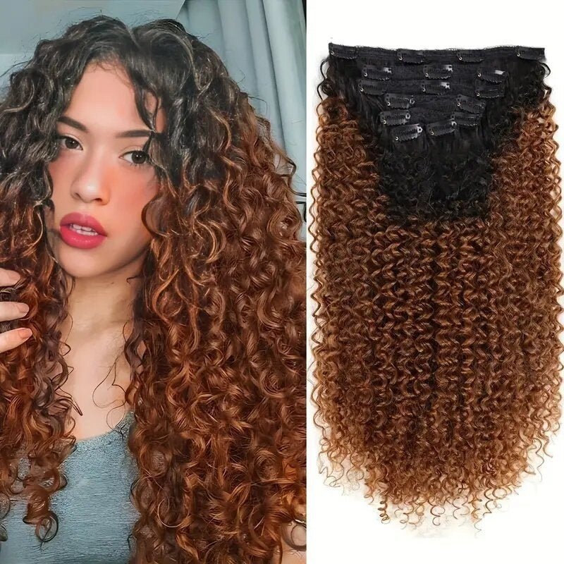 Extensions Cheveux Frisées 65cm à Clips/REGGAE - BIU - T
