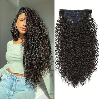 Extensions Cheveux Frisées 65cm à Clips/REGGAE - BIU - T