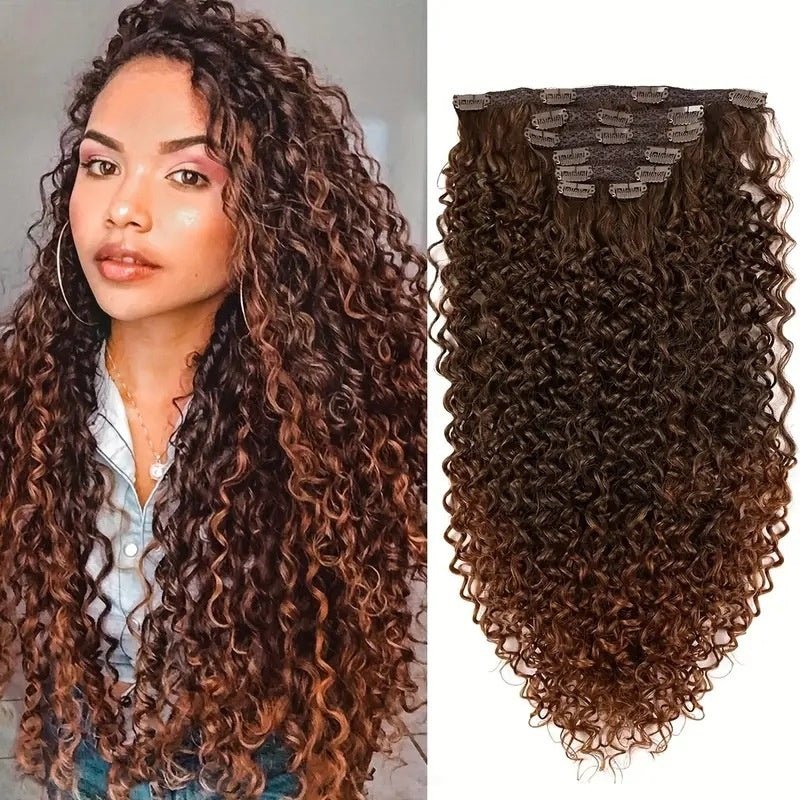 Extensions Cheveux Frisées 65cm à Clips/REGGAE - BIU - T
