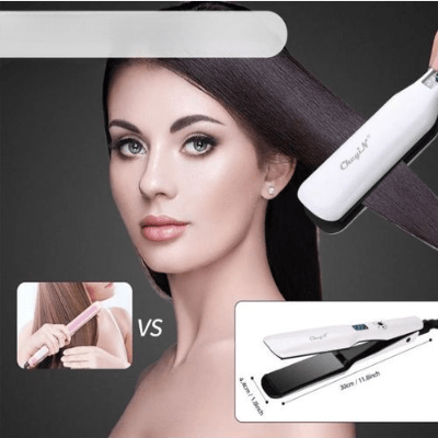 Lisseur Cheveux - HairStraightenerBrush™ - Blanc - BIU - T