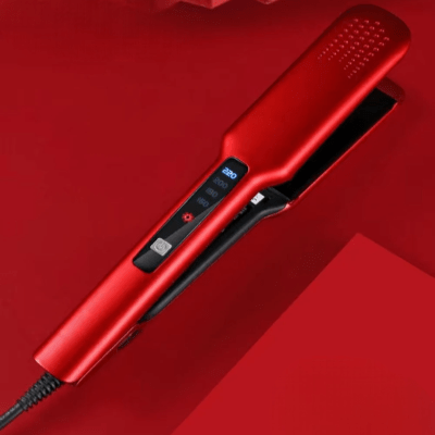 Lisseur Cheveux - HairStraightenerBrush™ - Rouge - BIU - T