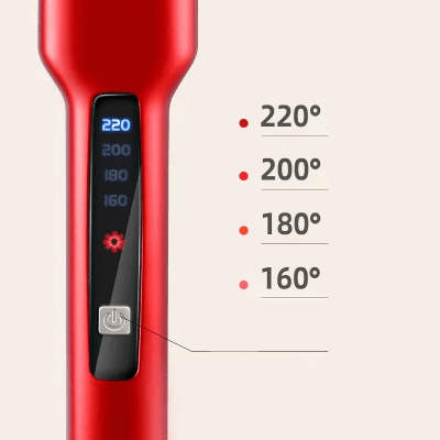 Lisseur Cheveux - HairStraightenerBrush™ - Rouge - BIU - T