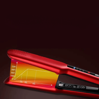 Lisseur Cheveux - HairStraightenerBrush™ - Rouge - BIU - T